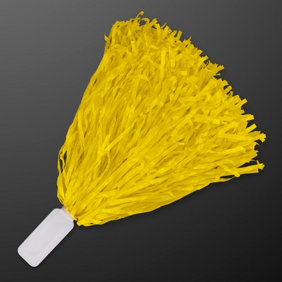 Economy Yellow Pom Poms (NON-Light Up) - BLANK